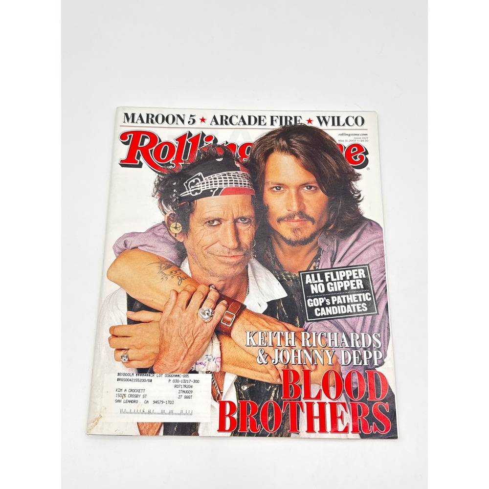 Rolling Stone Magazine 1027 May 2007 Keith Richards Johnny Depp Coachella 2007